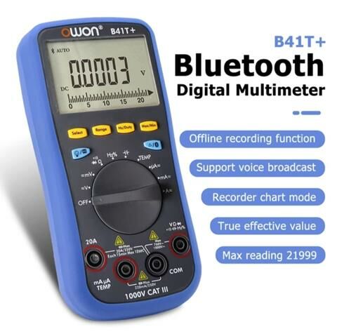 OWON B41T+ 4 1/25 Digit El Tipi Multimetre True RMS Bluetooth
