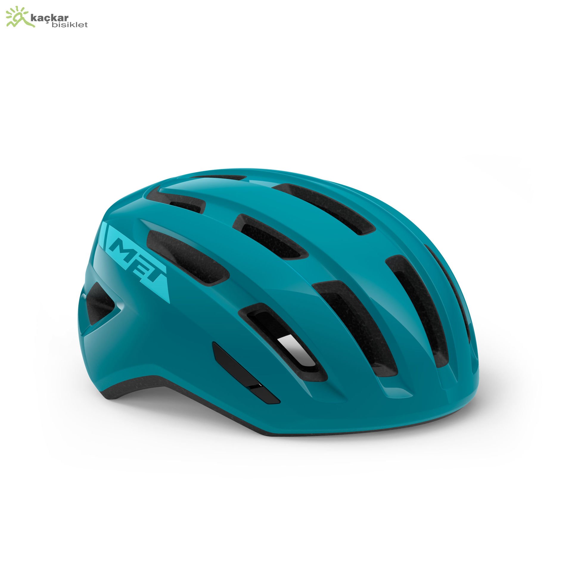 MET Helmets Miles City , Touring , E-Bike Kask Teal / Glossy