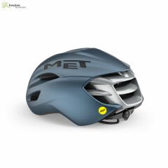 MET Helmets Manta Mips Road Kask Navy Silver / Matt