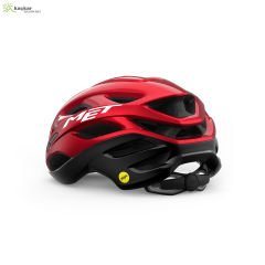 MET Helmets Estro Mips Road Kask Red Black Metallic / Glossy