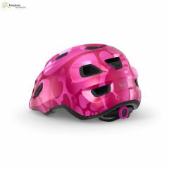 MET Helmets Hooray Çocuk Kask Pink Hearts