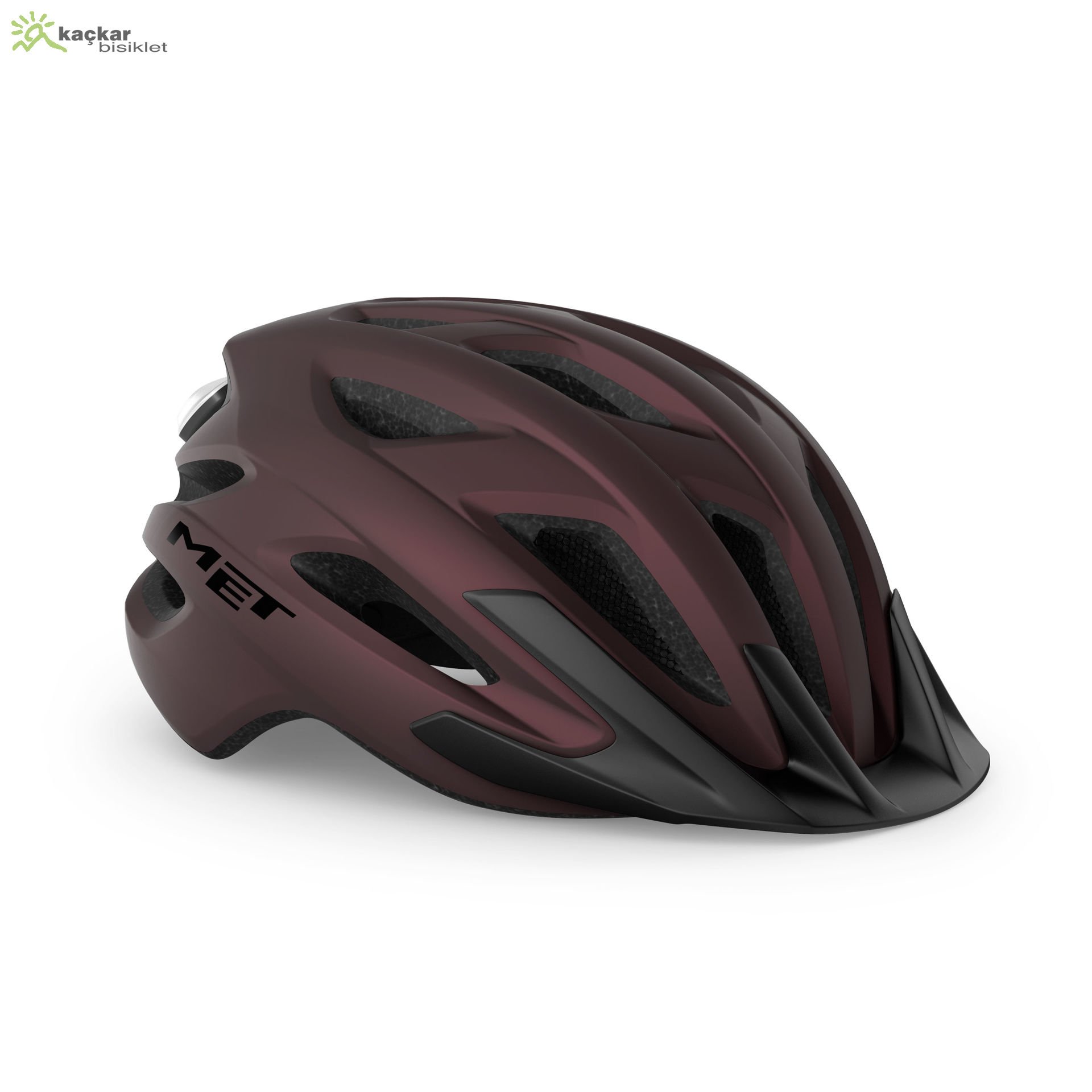 MET Helmets Crossover Trekking And City Oversize Kask Burgundy / Matt