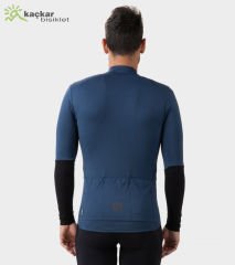 ALE R-EV1 Warm Race 2.0 Long Sleeve Jersey Air Force Blue