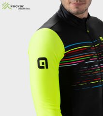 ALE PR-S Logo Long Sleeve Jersey Siyah / Sarı