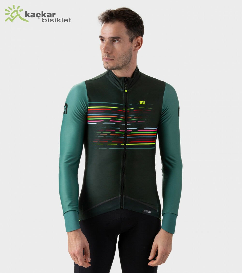 ALE PR-S Logo Long Sleeve Jersey Forest Green