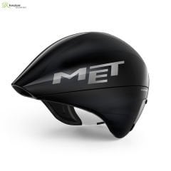 MET Helmets Drone Wide Body Aero TT Kask Black Iridescent