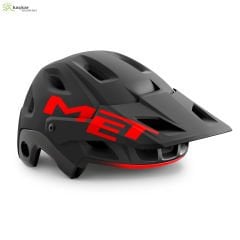 MET Helmets Parachute MCR Mips Full Face Kask Black Red / Matt Glossy