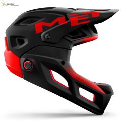 MET Helmets Parachute MCR Mips Full Face Kask Black Red / Matt Glossy