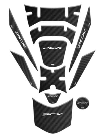 HONDA PCX 2018 - 2020 UYUMLU TANK PAD SET 011