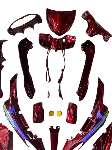 MONDİAL FT110 KOMPLE KAPORTA SETİ KIRMIZI 19 PARÇA İTHAL