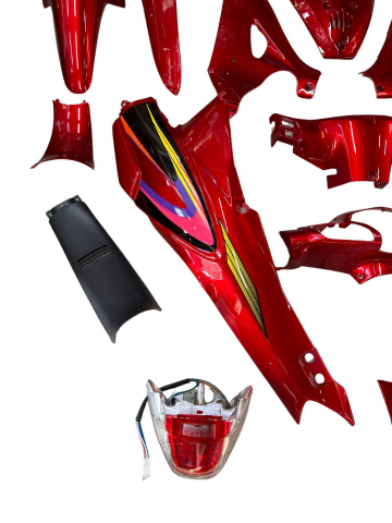 MOTORAN TORRO KAPORTA SETİ KIRMIZI FAR VE STOPLU 18 PARÇA