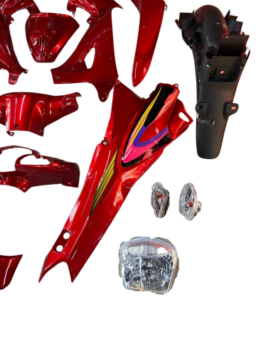 MOTORAN TORRO KAPORTA SETİ KIRMIZI FAR VE STOPLU 18 PARÇA