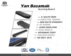 S-Dizayn Chery Tiggo8 Pro S-Line Aluminyum Yan Basamak 183 Cm 2022 Üzeri