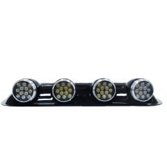 Space Offroad Sis Lambası 12X4 Led Yuvarlak Siyah /Lass243