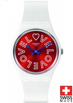 Swatch SO28W109 PUREST LOVE Kol Saati