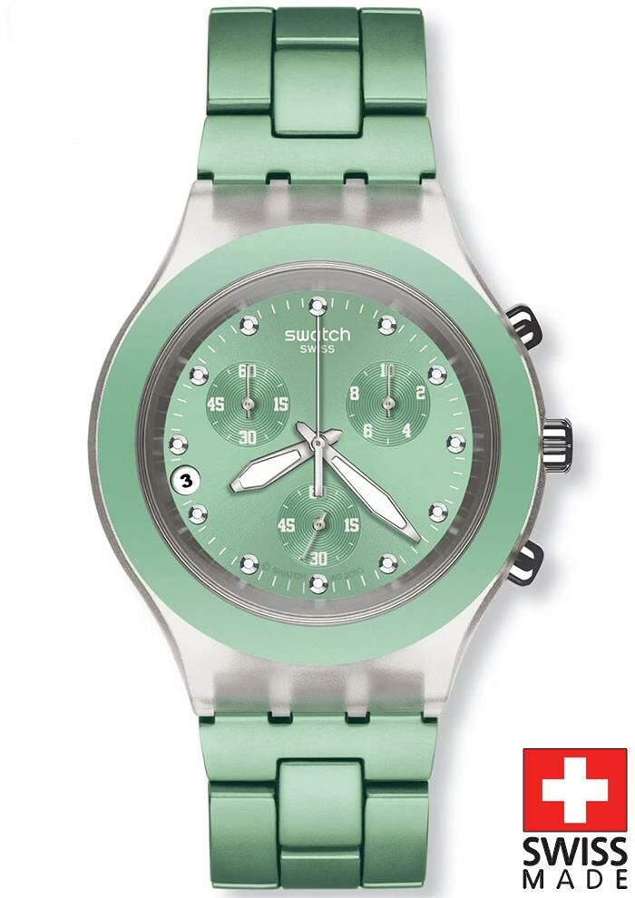 Swatch SVCK4056AG FULL-BLOODED MINT Kol Saati