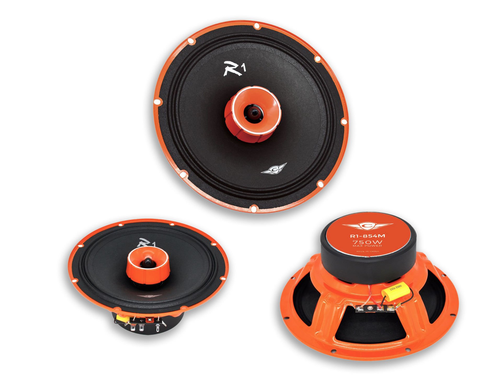 Cadence Premium Series R1-854M 150 RMS  20 cm Midrange 750 WATTS