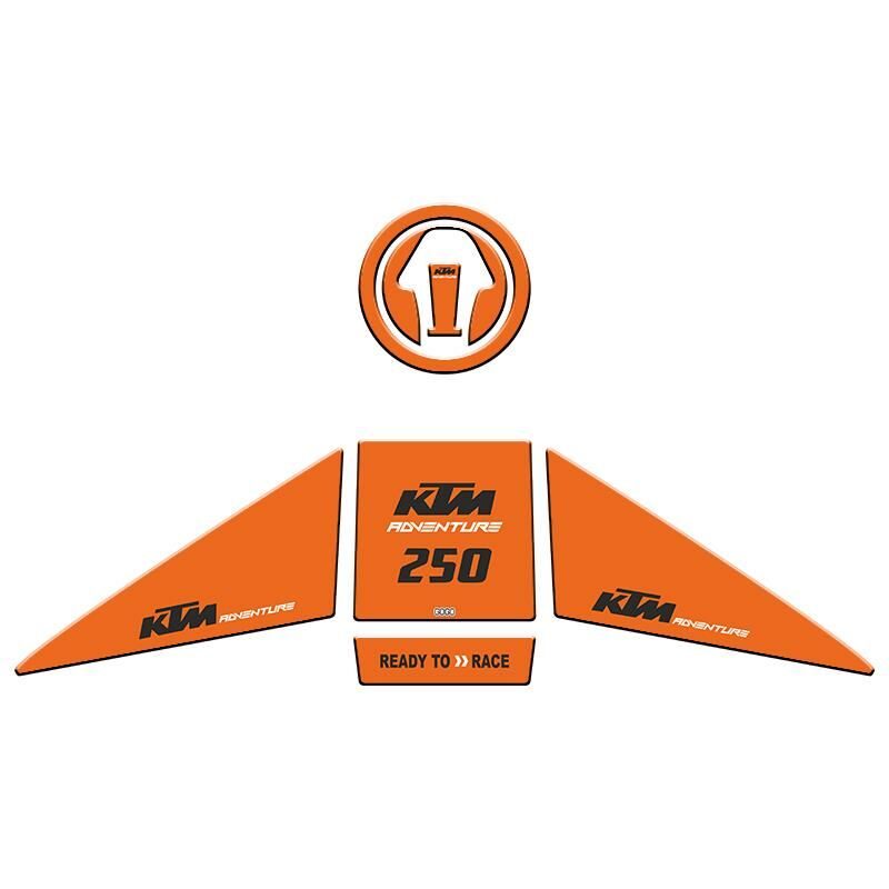 Ktm 250 Adventure 2019 - 2022 Uyumlu Tank Pad Set 002