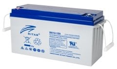Ritar DG12-150 12V 150 Amper jel batarya (750 Cycle) Güneş paneli aküsü deep cycle