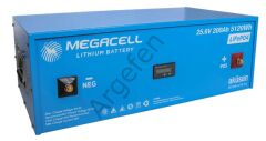 Megacell Lifepo4 25.6V 200Ah Lityum Demir Fosfat Akü