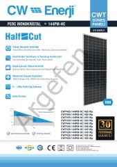 455 Watt  Half Cut Monokristal Perc Yeni Nesil Güneş (Solar) Panel 9BB