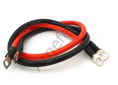 25 mm2 Kırmızı Siyah Set Akü - İnverter  Arası Kablosu 100 cm