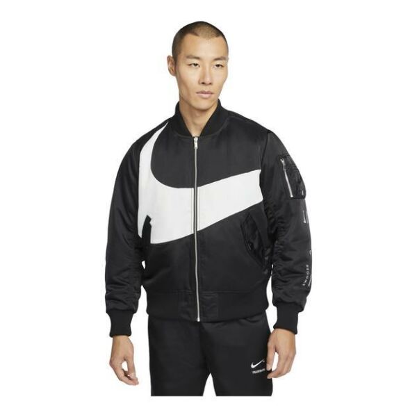 Nike Sportswear Swoosh Therma-Fit Synthetic-Fill Reversible Bomber Full-Zip Erkek Mont