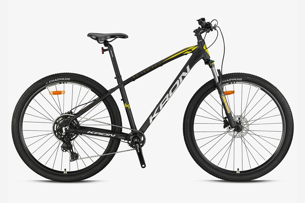 Kron XC 150 Pro Hidrolik Fren 29 Jant Dağ Bisikleti Mat Siyah-Sarı 48 cm