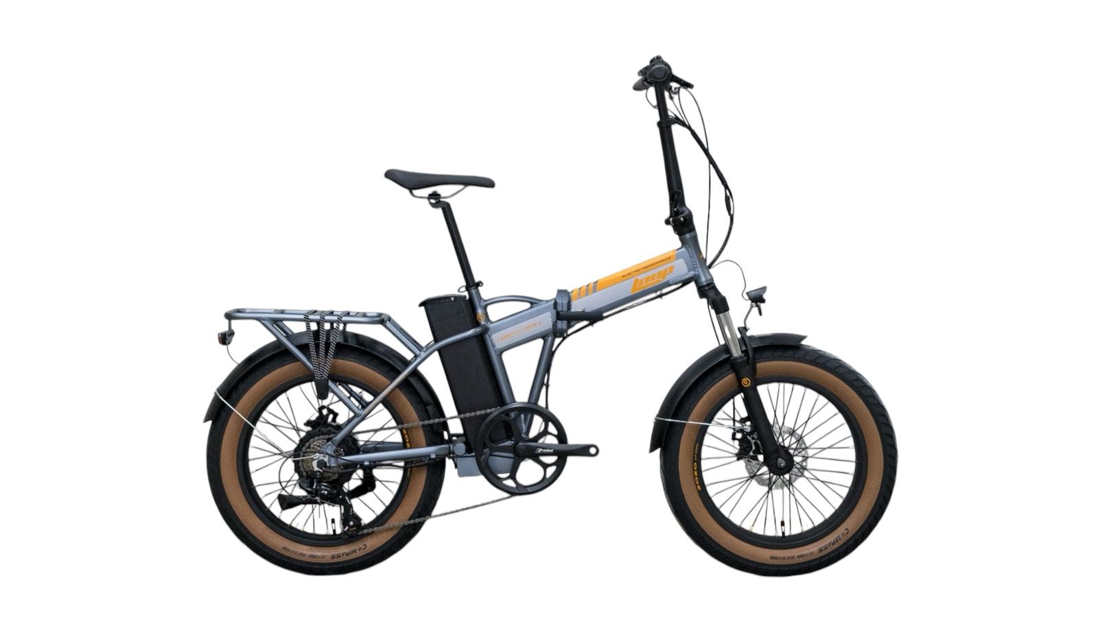 Loop Discovery 20 Jant Elektrikli Dağ Bisikleti Mat Füme-Turuncu/Gri