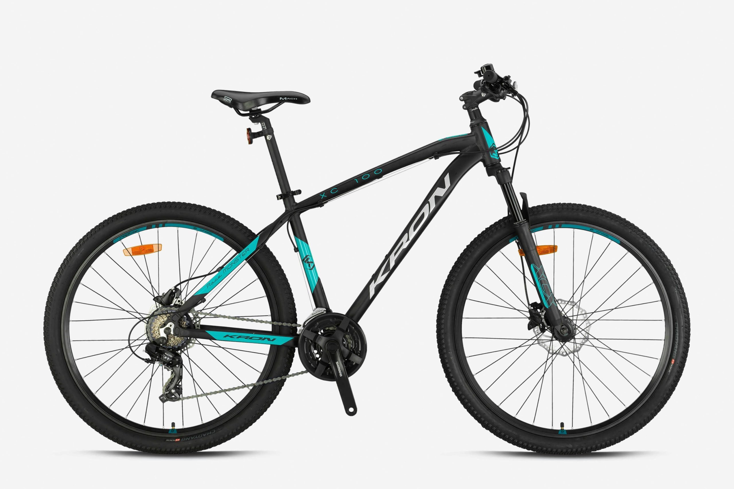 Kron XC100 Hidrolik Disk 26 Jant Dağ Bisikleti Siyah-Turkuaz 36 cm