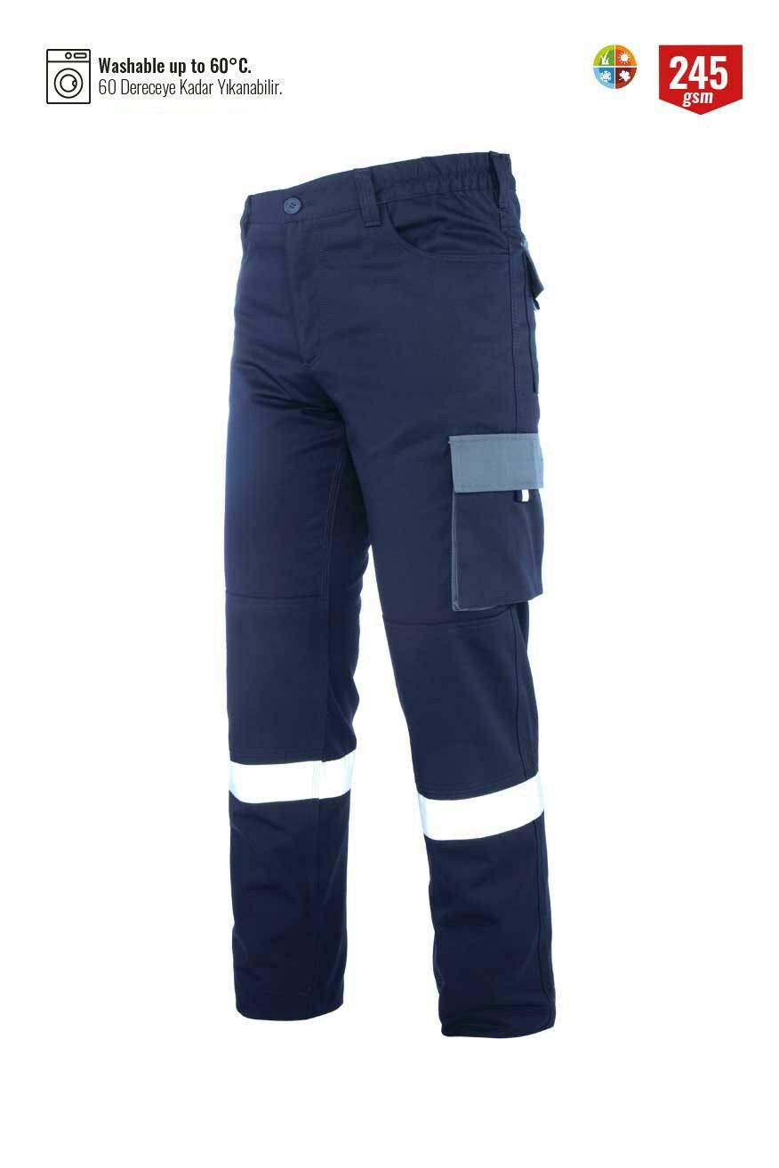 Palmira Plus Teknik İş Pantolonu Lacivert - L / 48-50