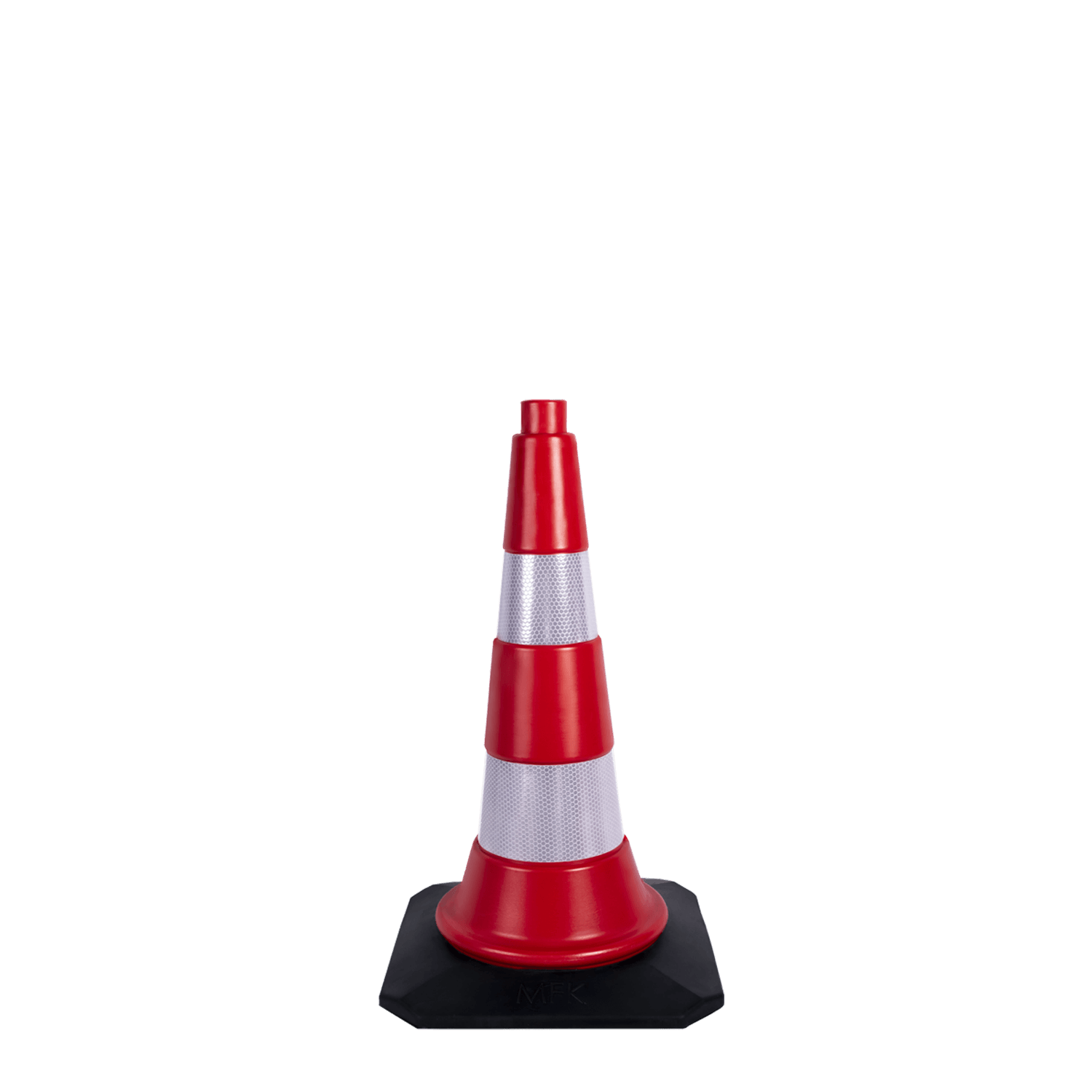 Kauçuk Tabanlı Reklam ve Trafik Konisi 50 Cm