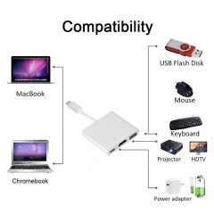 Markofist MF-AVC60 USB 3.0 Type-C to HDMI USB Type-c (PD) Multiport Çevirici