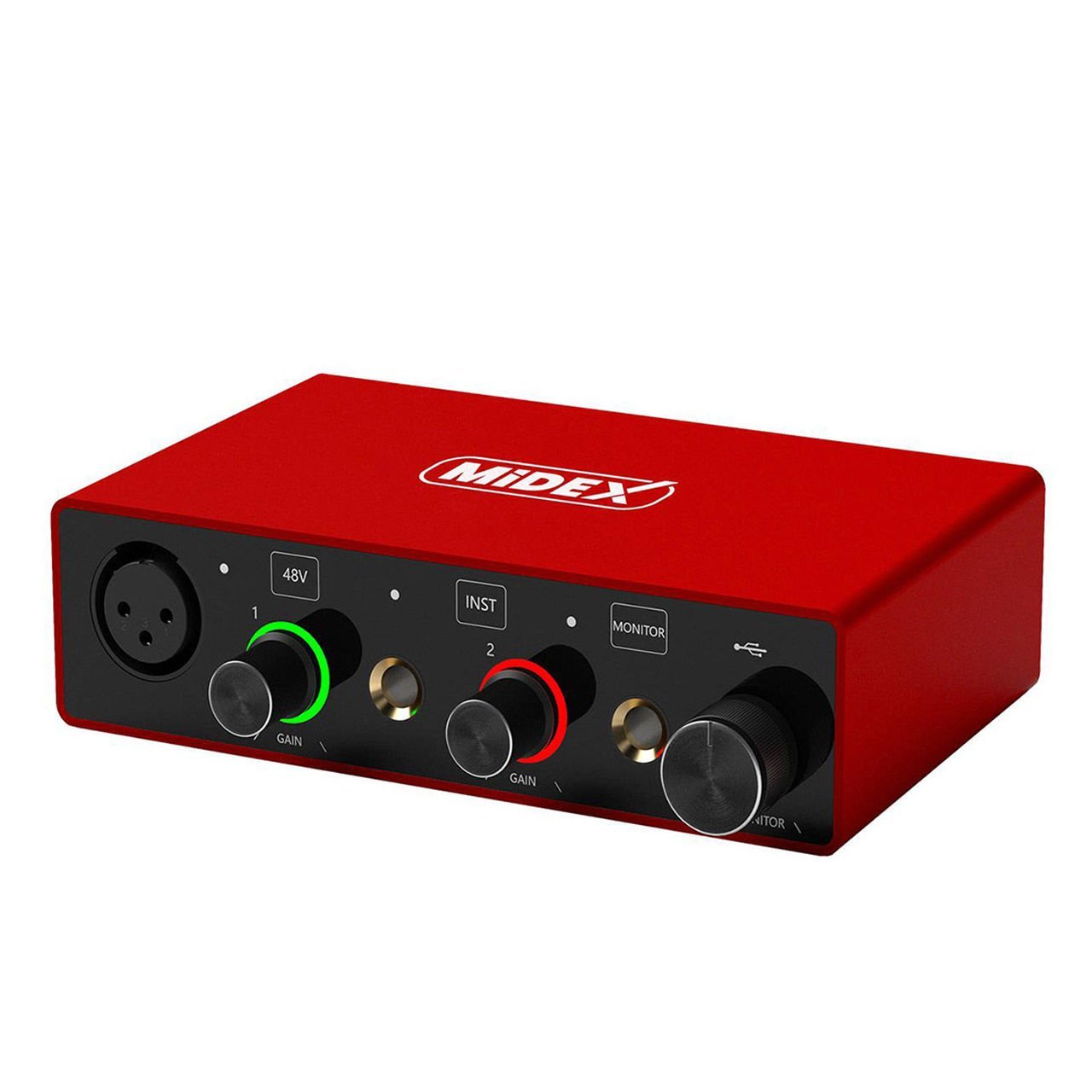 Midex GLX-600 PRO Üst Kalite Stüdyo Ses Kartı 2 Giriş 2 Çıkış