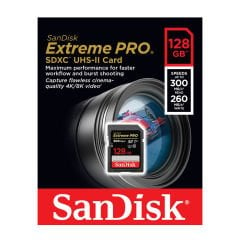 Sandisk Extreme Pro 128gb 300mb/s SDXC Hafıza Kartı