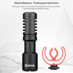 Boya BY-MM1+ Kompakt Shotgun Mikrofon