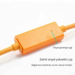 Markofist MF-DK45 Mini USB Data Kablosu 5m (Tether Cable)