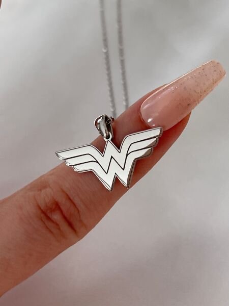 925 Gümüş Wonder Woman Kolye
