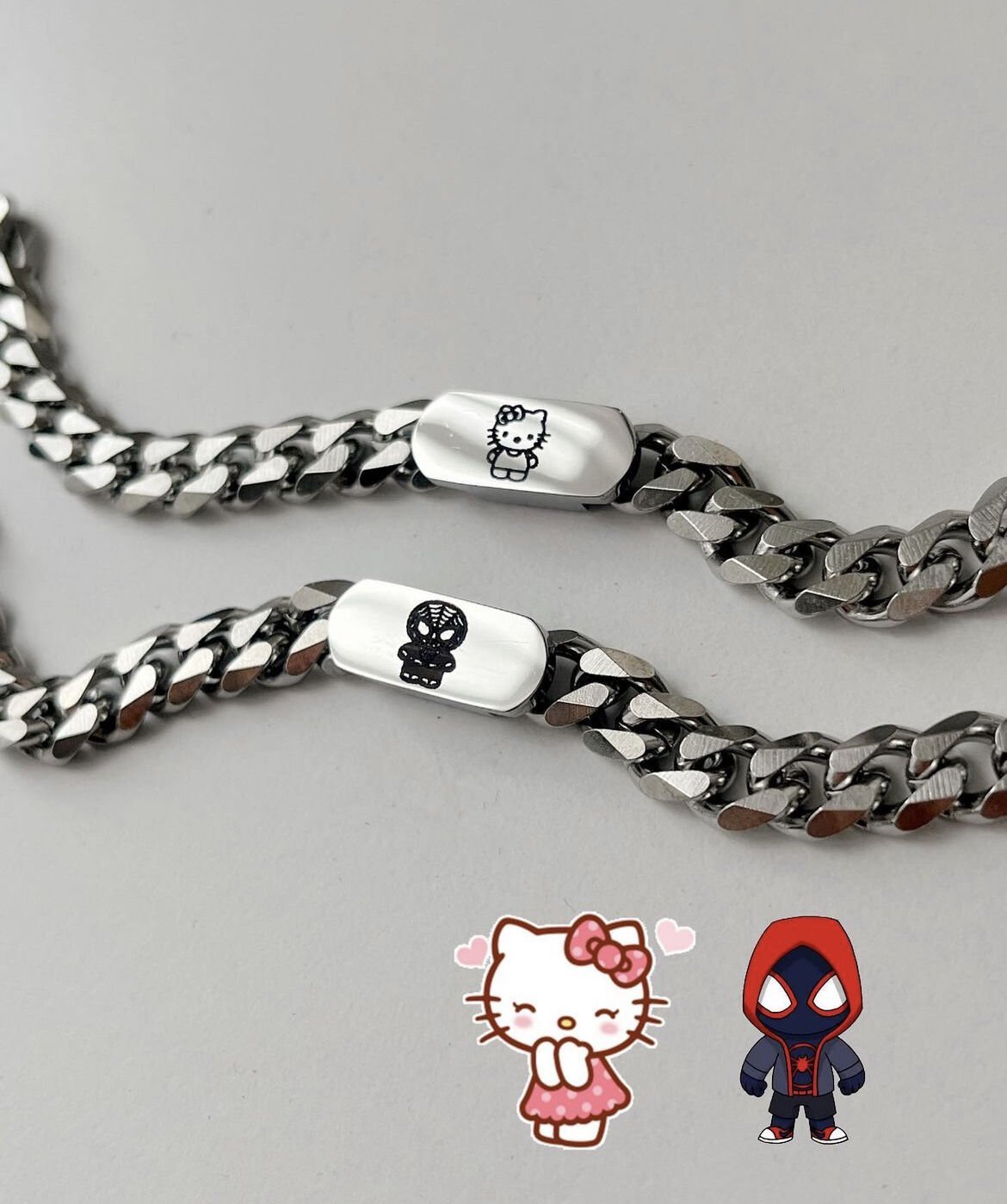 Hello Kitty-Spiderman Çift Bilekliği