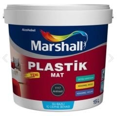 Marshall Plastik Mat Antrasit Gri 2,5 Lt