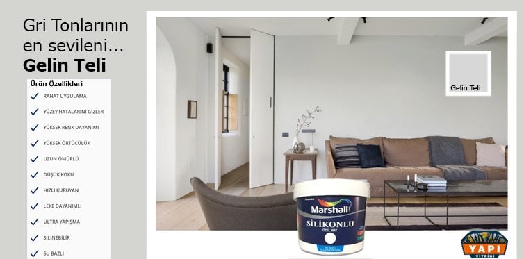 Marshall Silikonlu Özel Mat Gelin Teli 1 Litre