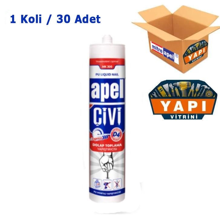 Apel Sıvı Çivi MK300 330gr (380ml) 30 Adet - 1 Koli