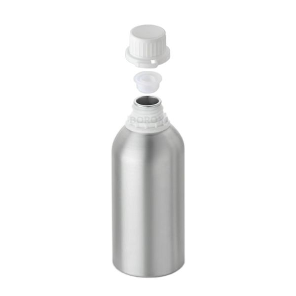 RIGU-44 Alüminyum Şişe 1250 ml - Tıpalı ve Kapaklı Şişe Metal