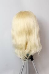 Prodiva Kuaför Eğitim Mankeni Gerçek Saç - Kuaför Eğitim Puppeti  – Erkek Platin-30 Cm