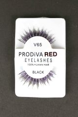 Prodiva Red V65 Eyelashes 12'li Bütün Takma Kirpik- Mor detaylı