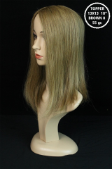 Prodiva Gerçek Saç Topper (Tepe Kahkülü) - 18'' Brown 8  55 gr.