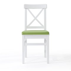 Zeyn Sandalye - Beyaz / Yeşil