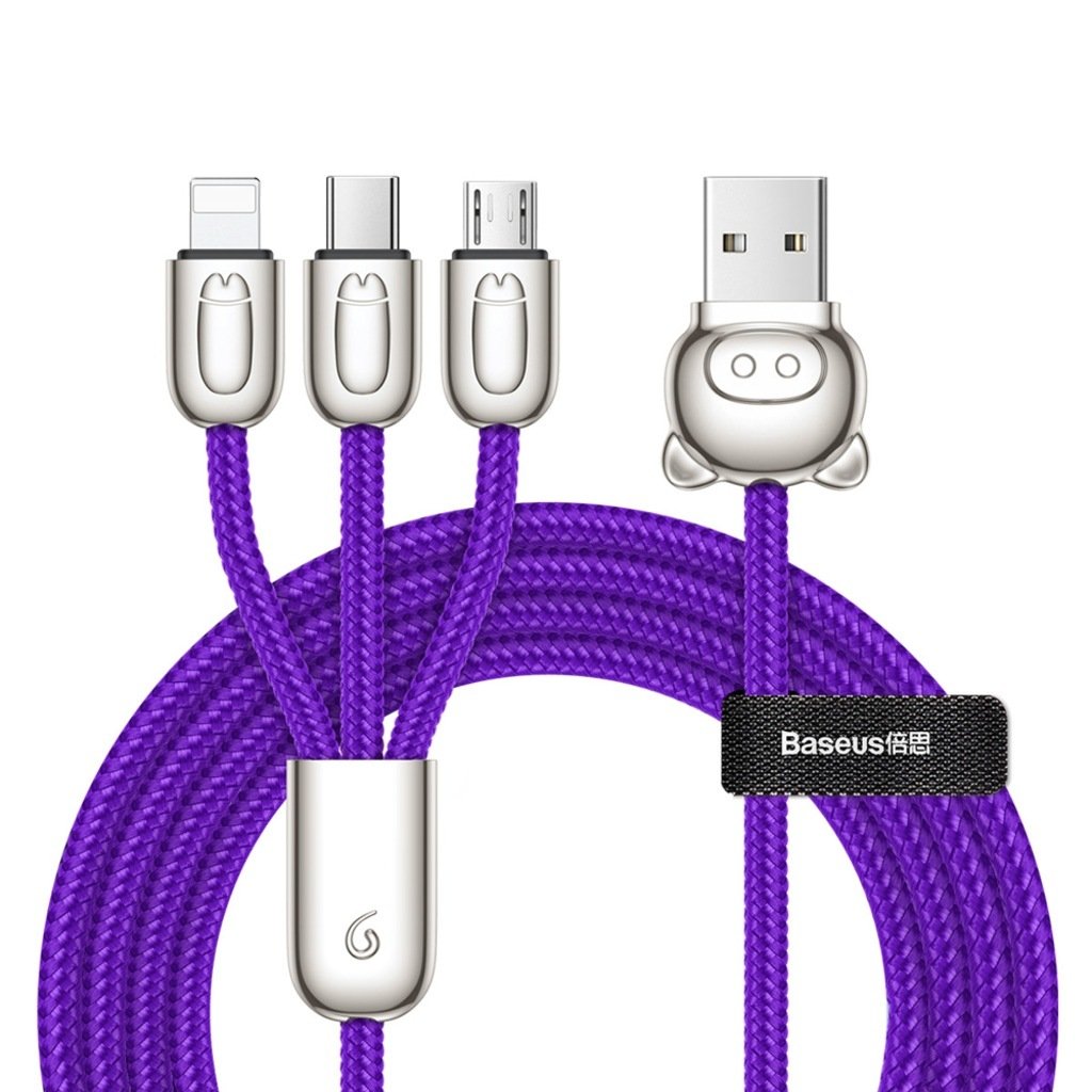 Baseus 3-in-1 Usb Cable Of Three Little
