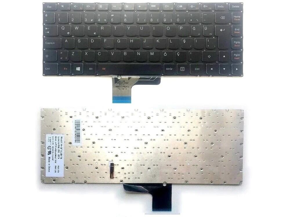 Lenovo ideaPad U430, U430p, U330, U330P, U330T 2. EL Klavye Türkçe ST1U3B-TR (IŞIKLI) MP-12W2 Notebook Klavye