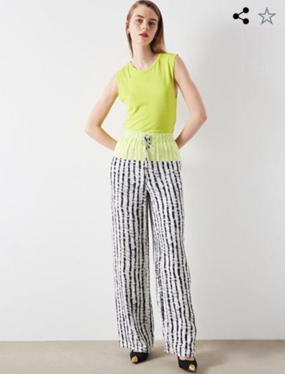 NEON RENKLI PLAZZO PANTOLON